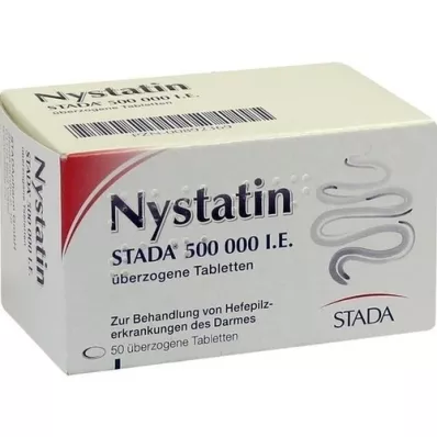 NYSTATIN STADA 500.000 IE gecoate tab., 50 st NYSTATIN STADA 500.000 IE gecoate tab., 50 st