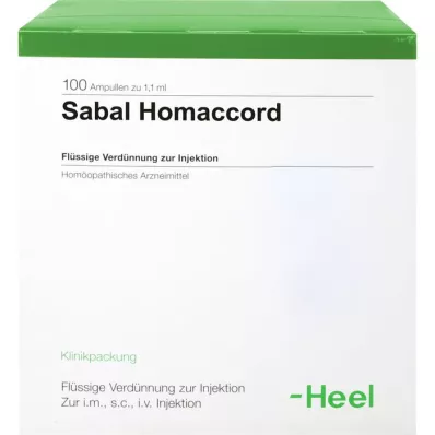 SABAL HOMACCORD Ampullen, 100 stuks SABAL HOMACCORD Ampullen, 100 stuks