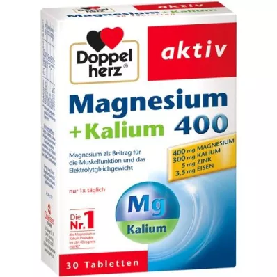 DOPPELHERZ Magnesium + Kalium tabletten, 30 st DOPPELHERZ Magnesium + Kalium tabletten, 30 st