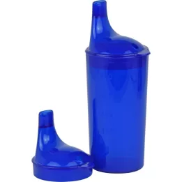 TRINKBECHER met 2 deksels blauw, 1 st