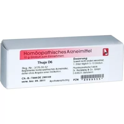 THUJA D 6 bolletjes, 10 g THUJA D 6 bolletjes, 10 g