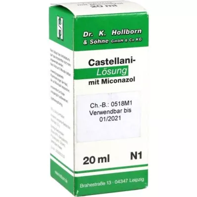 CASTELLANI m. Miconazol-oplossing, 20 ml CASTELLANI m. Miconazol-oplossing, 20 ml