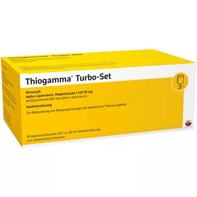 THIOGAMMA Turbo Set injectieflessen, 5X50 ml