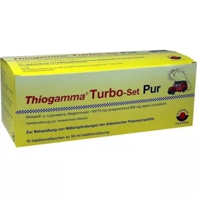 THIOGAMMA Turbo Set Pur injectieflessen, 10X50 ml