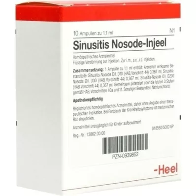 SINUSITIS Nosode Injeel ampullen, 10 stuks SINUSITIS Nosode Injeel ampullen, 10 stuks