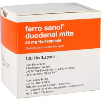 FERRO SANOL twaalfvingerige darmmijt 50 mg maagsap hard, 100 st