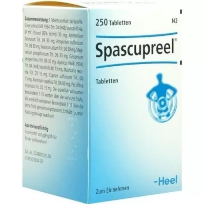 SPASCUPREEL Tabletten, 250 st SPASCUPREEL Tabletten, 250 st