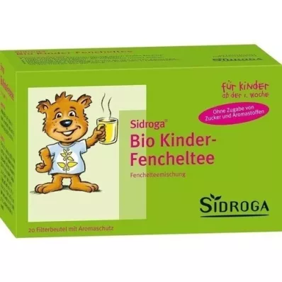 SIDROGA Filterzakje voor biologische kindervenkelthee, 20X2,0 g