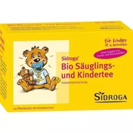 SIDROGA Biologische theefilterzakjes voor babys en kinderen, 20X1,3 g