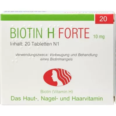 BIOTIN H forte tabletten, 20 stuks BIOTIN H forte tabletten, 20 stuks
