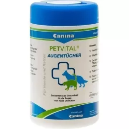 PETVITAL Vochtige doekjes voor veterinaire ogen, 120 stuks
