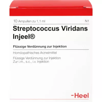 STREPTOCOCCUS VIRIDANS Injeel-ampullen, 10 stuks STREPTOCOCCUS VIRIDANS Injeel-ampullen, 10 stuks