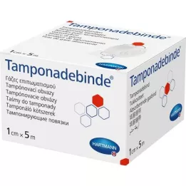 TAMPONADEBINDE 1 cmx5 m steriel Hartmann, 1 st