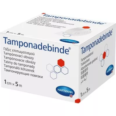 TAMPONADEBINDE 1 cmx5 m steriel Hartmann, 1 st TAMPONADEBINDE 1 cmx5 m steriel Hartmann, 1 st