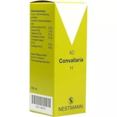 CONVALLARIA H nr. 40 druppels, 100 ml CONVALLARIA H nr. 40 druppels, 100 ml