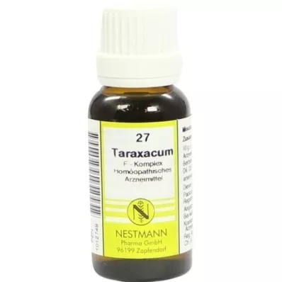 TARAXACUM F Complex 27 Verdunning, 20 ml TARAXACUM F Complex 27 Verdunning, 20 ml