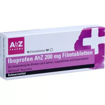 IBUPROFEN AbZ 200 mg filmomhulde tabletten, 10 stuks