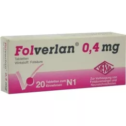 FOLVERLAN 0,4 mg tabletten, 20 stuks