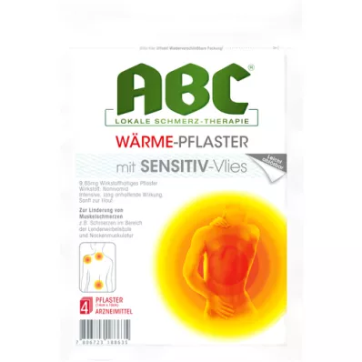 ABC Warmtepleister gevoelig Hansaplast med 10x14, 4 st ABC Warmtepleister gevoelig Hansaplast med 10x14, 4 st