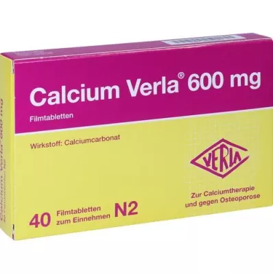 CALCIUM VERLA 600 mg filmomhulde tabletten, 40 stuks