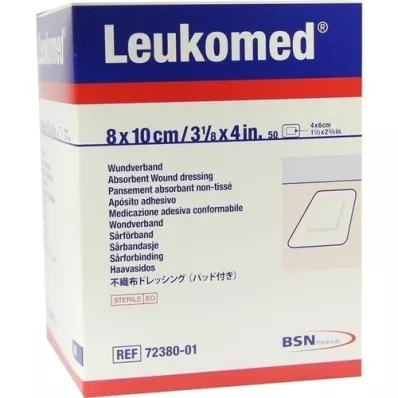 LEUKOMED steriele pleisters 8x10 cm, 50 st