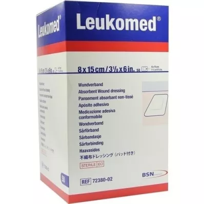 LEUKOMED steriele pleisters 8x15 cm, 50 st