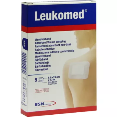 LEUKOMED steriele pleisters 5x7,2 cm, 5 st
