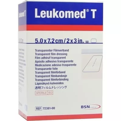 LEUKOMED transp.steriele pleisters 5x7,2 cm, 50 st LEUKOMED transp.steriele pleisters 5x7,2 cm, 50 st