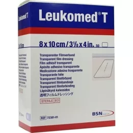 LEUKOMED transp.steriele pleisters 8x10 cm, 50 st