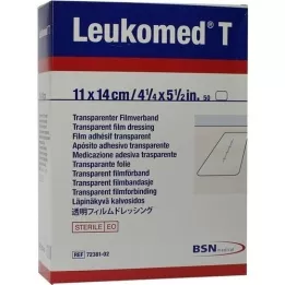 LEUKOMED transp.steriele pleisters 11x14 cm, 50 st