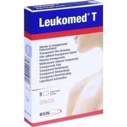 LEUKOMED transp.steriele pleisters 5x7,2 cm, 5 st