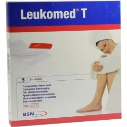 LEUKOMED transp.steriele pleisters 8x10 cm, 5 st