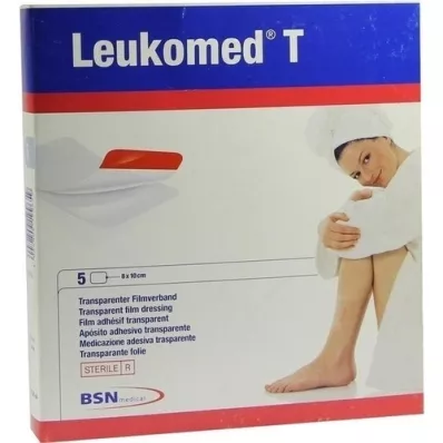 LEUKOMED transp.steriele pleisters 8x10 cm, 5 st