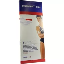 LEUKOMED transp.plus steriele pleisters 10x30 cm, 5 st