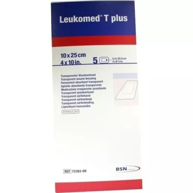 LEUKOMED transp.plus steriele pleisters 10x25 cm, 5 st LEUKOMED transp.plus steriele pleisters 10x25 cm, 5 st