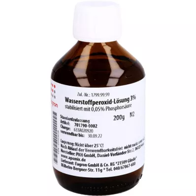 WASSERSTOFFPEROXID Oplossing 3%, 200 g WASSERSTOFFPEROXID Oplossing 3%, 200 g