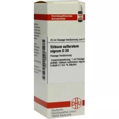 STIBIUM SULFURATUM NIGRUM D 30 Verdunning, 20 ml