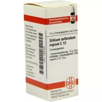 STIBIUM SULFURATUM NIGRUM C 12 bolletjes, 10 g STIBIUM SULFURATUM NIGRUM C 12 bolletjes, 10 g
