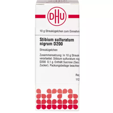STIBIUM SULFURATUM NIGRUM D 200 bolletjes, 10 g STIBIUM SULFURATUM NIGRUM D 200 bolletjes, 10 g