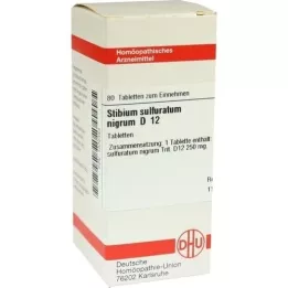 STIBIUM SULFURATUM NIGRUM D 12 tabletten, 80 st
