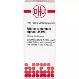STIBIUM SULFURATUM NIGRUM LM XVIII Verdunning, 10 ml