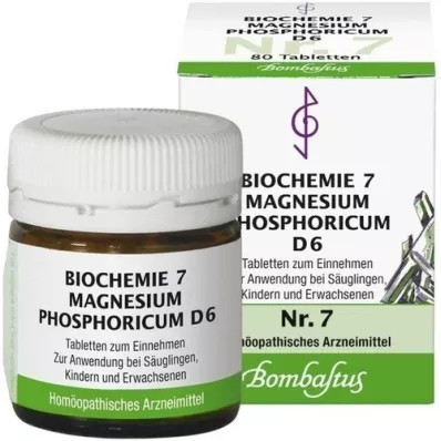 BIOCHEMIE 7 Magnesiumfosforicum D 6 tabletten, 80 st BIOCHEMIE 7 Magnesiumfosforicum D 6 tabletten, 80 st