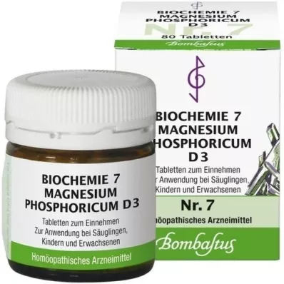 BIOCHEMIE 7 Magnesiumfosforicum D 3 tabletten, 80 st