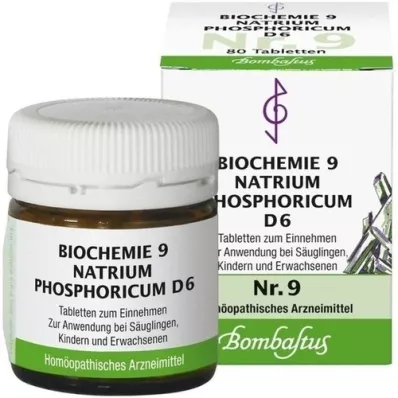 BIOCHEMIE 9 Natrum fosforicum D 6 tabletten, 80 st