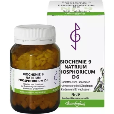 BIOCHEMIE 9 Natrum fosforicum D 6 tabletten, 500 st BIOCHEMIE 9 Natrum fosforicum D 6 tabletten, 500 st