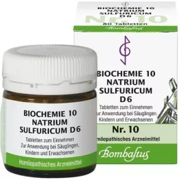 BIOCHEMIE 10 Natrum Sulphuricum D 6 tabletten, 80 st