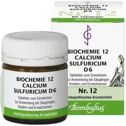 BIOCHEMIE 12 Calciumsulphuricum D 6 tabletten, 80 st