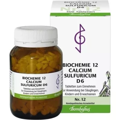 BIOCHEMIE 12 Calciumsulphuricum D 6 tabletten, 500 st BIOCHEMIE 12 Calciumsulphuricum D 6 tabletten, 500 st