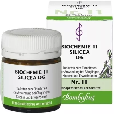 BIOCHEMIE 11 Silicea D 6 tabletten, 80 st BIOCHEMIE 11 Silicea D 6 tabletten, 80 st