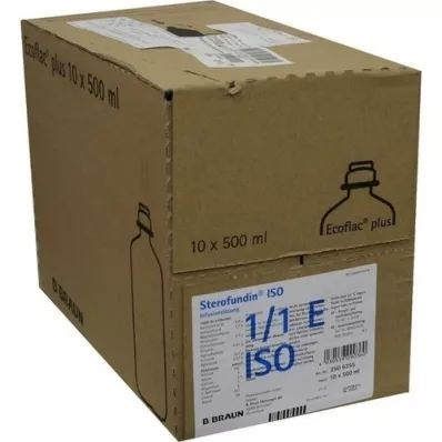 STEROFUNDIN ISO Ecoflac Plus-infusieoplossing, 10X500 ml STEROFUNDIN ISO Ecoflac Plus-infusieoplossing, 10X500 ml
